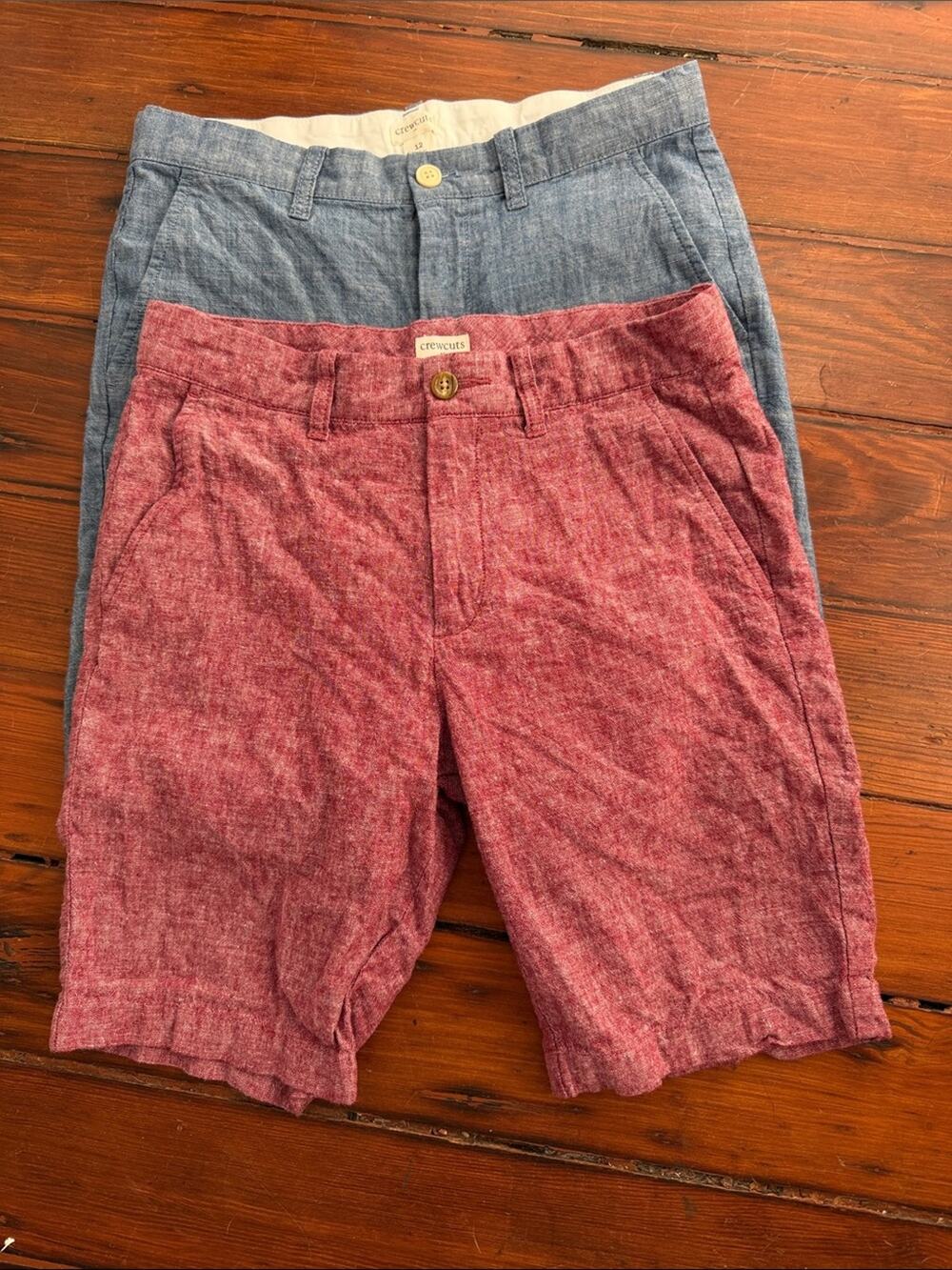 J. Crew Crewcuts Flat Front cotton dress Shorts bundle sz 12